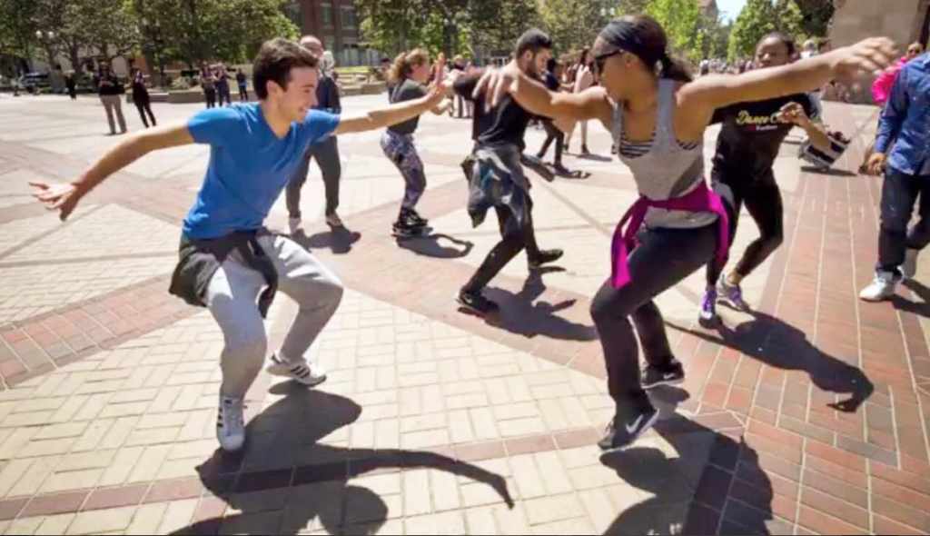 Surprise Dance Party and Flashmob on campus