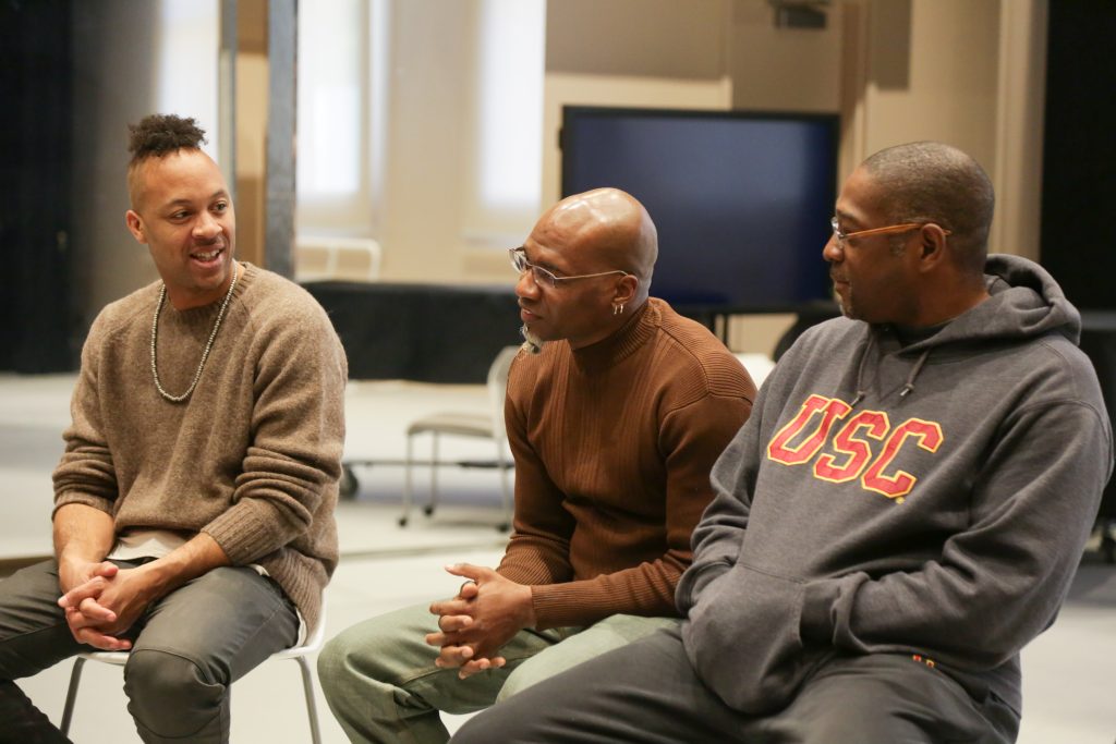 d. Sabela Grimes, Raphael Xavier and E. Moncell Durden Speak at a Hip Hop Panel held at GKIDC. Photo by Carolyn DiLoreto