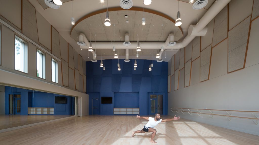 Austyn Rich dances alone in a dance studio