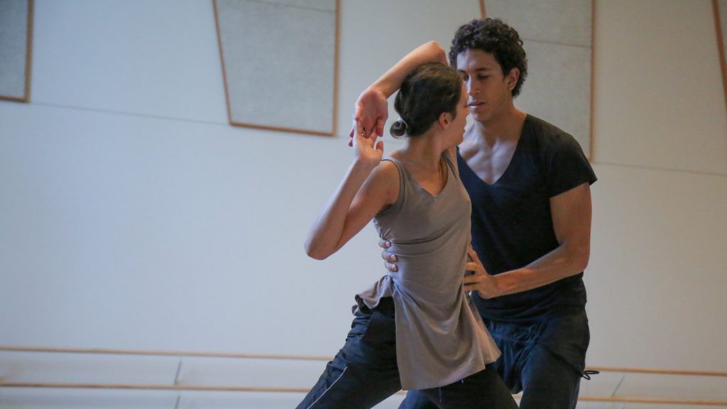 Two dancers partnering