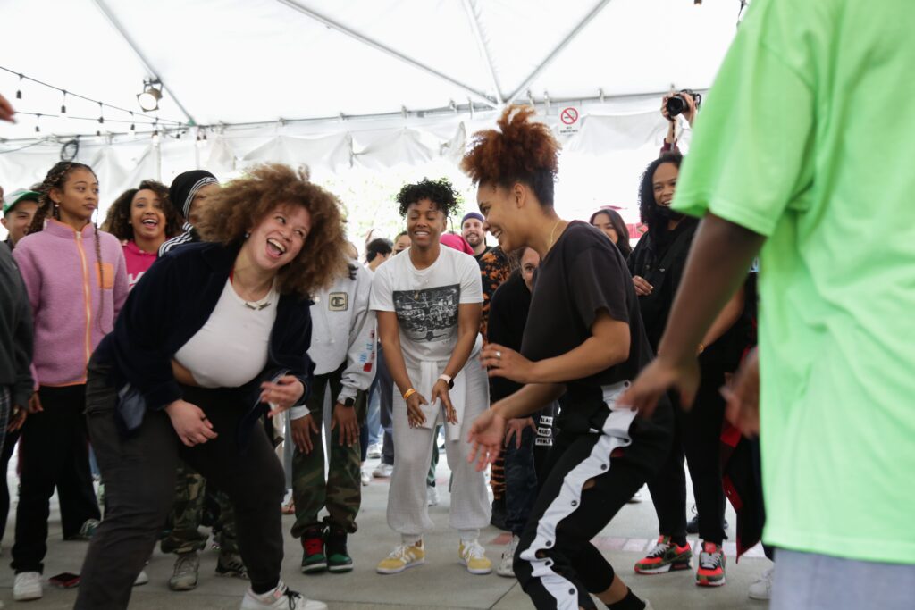 dancers in a cypher