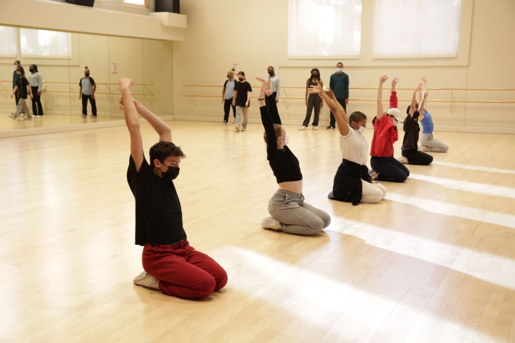 Class of 2025 in rehearsal in USC Kaufman studios