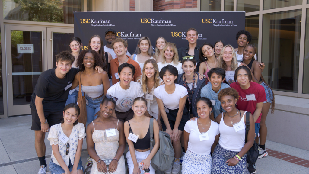 Members of the Class of 2026 pose with Dean Ritter