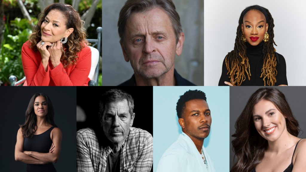 Clockwise from top left: Debbie Allen, Mikhail Baryshnikov, Camille A. Brown, Misty Copeland, Ohad Naharin, Leslie Odom Jr., Tiler Peck — members of the esteemed 10th Anniversary Gala Honorary Committee.