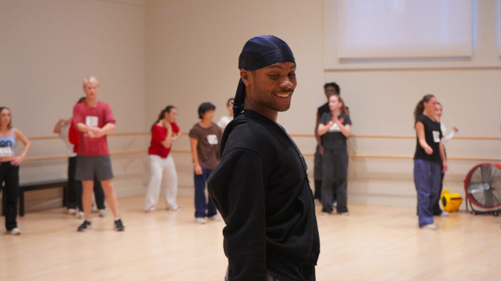 Jakevis Thomason in the BFA audition for his new work | Photo by Diego Lopez