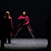 USC Glorya Kaufman School of Dance performs the World Premiere of “Thomason Variation”, choreographed by Jakevis Thomason, April 26, 2025 for The Soraya’s “LA Dances Graham100” – Photo by Luis Luque, Luque Photography (sourced from LA Dance Chronicle)