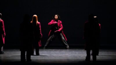 USC Glorya Kaufman School of Dance performs the World Premiere of “Thomason Variation”, choreographed by Jakevis Thomason, April 26, 2025 for The Soraya’s “LA Dances Graham100” – Photo by Luis Luque, Luque Photography (sourced from LA Dance Chronicle)