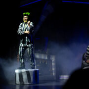 Hayden Rivas (BFA '24) in "Beetlejuice" on Norwegian Cruise Lines | Photo by Evie Wong